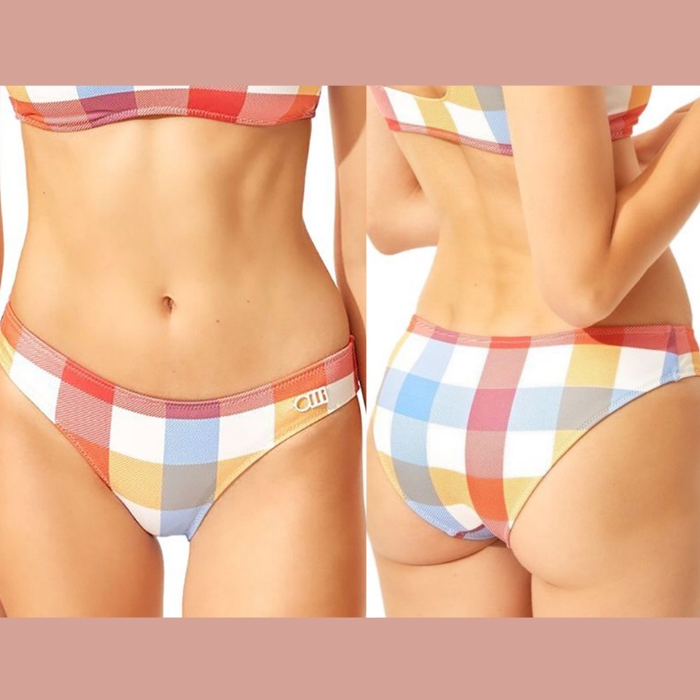 NEW Solid & Striped [ SZ XS ] Elle Bikini Bottom Beach‎ Plaid